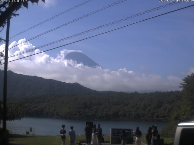 西湖からの富士山