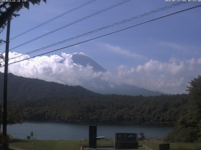 西湖からの富士山