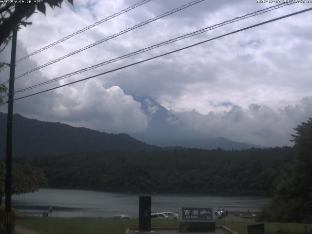 西湖からの富士山