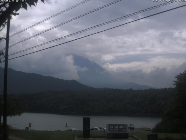西湖からの富士山