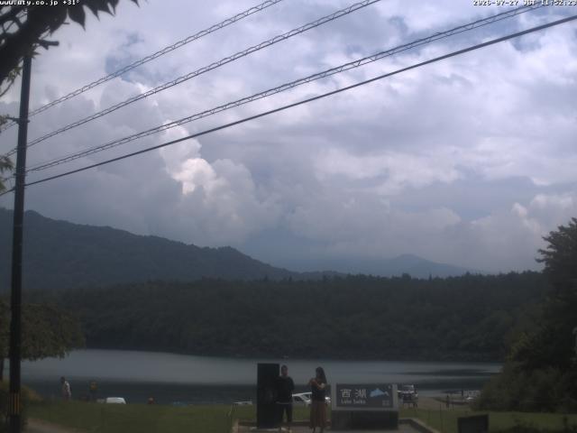 西湖からの富士山