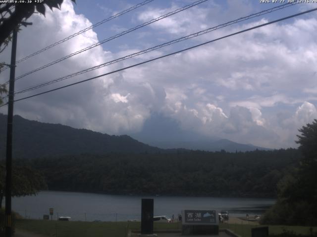 西湖からの富士山