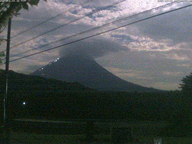 西湖からの富士山