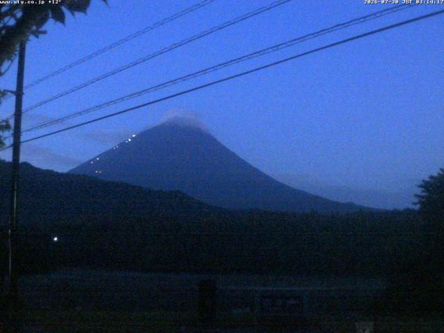 西湖からの富士山