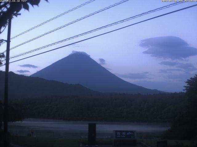 西湖からの富士山