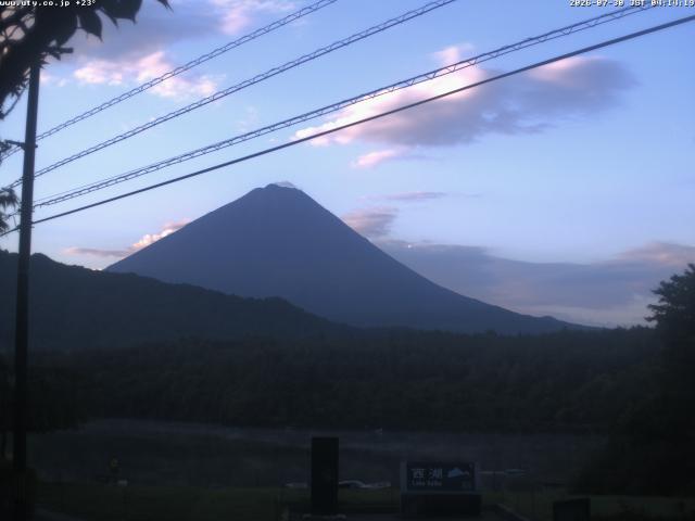 西湖からの富士山
