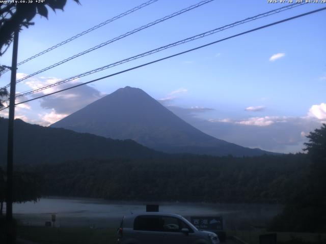 西湖からの富士山
