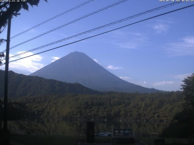 西湖からの富士山