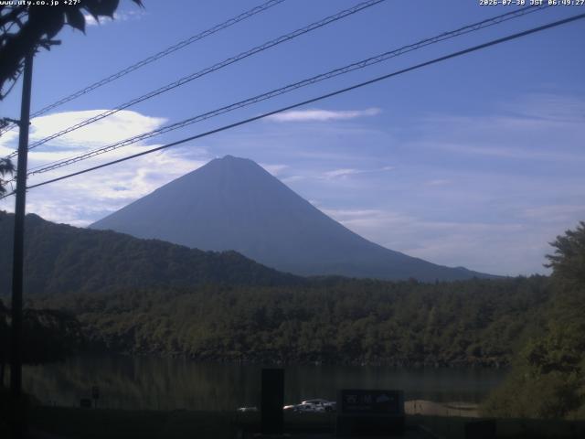 西湖からの富士山