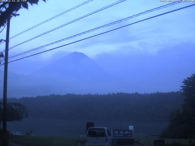 西湖からの富士山