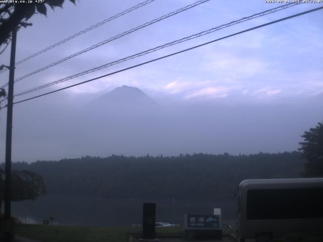 西湖からの富士山