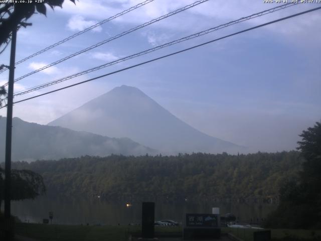 西湖からの富士山