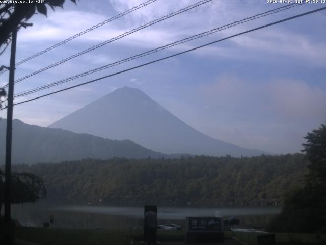 西湖からの富士山