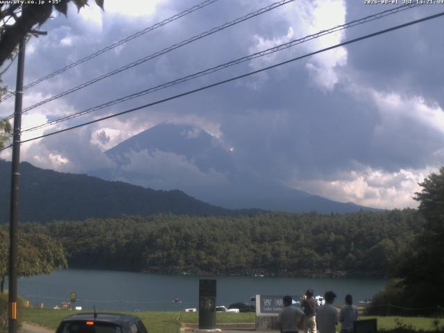 西湖からの富士山