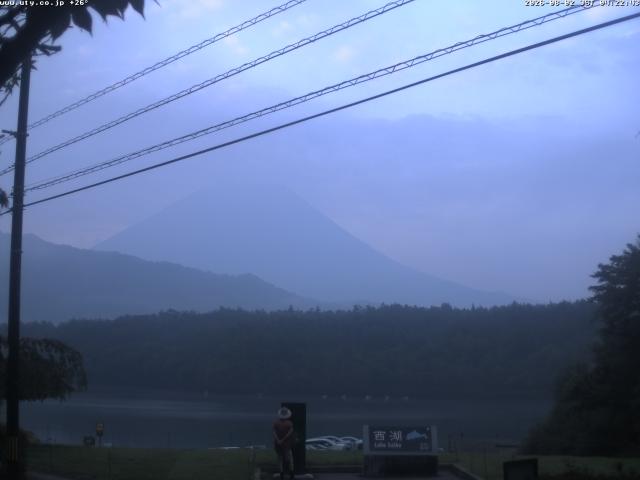 西湖からの富士山