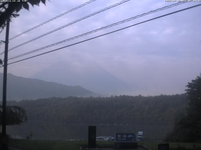 西湖からの富士山