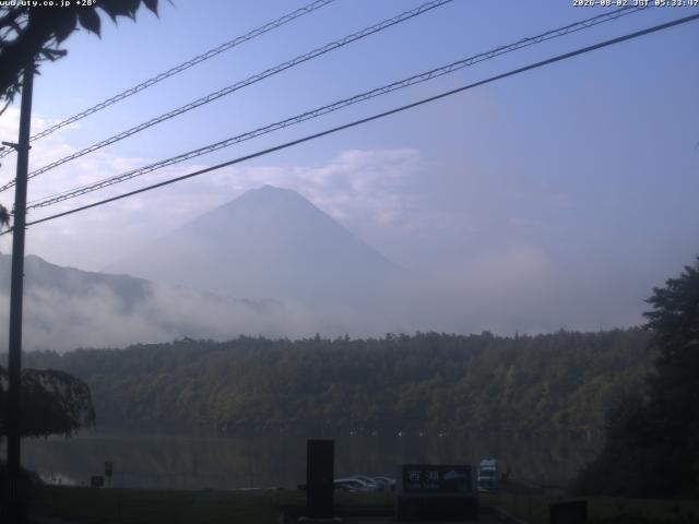 西湖からの富士山
