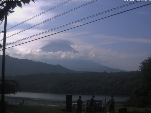 西湖からの富士山
