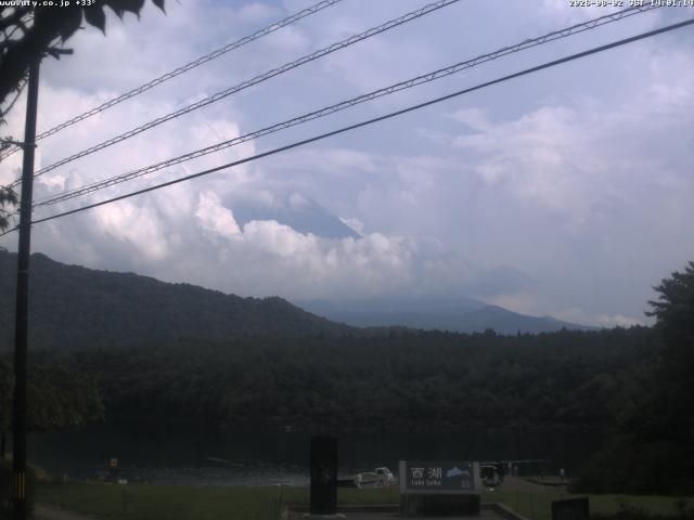 西湖からの富士山