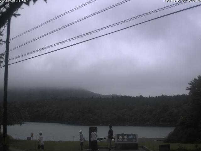 西湖からの富士山