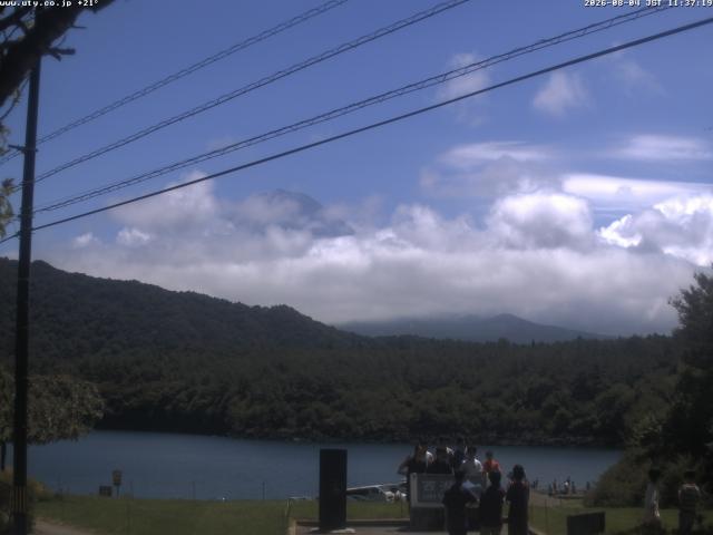 西湖からの富士山