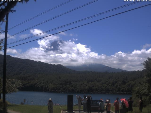 西湖からの富士山