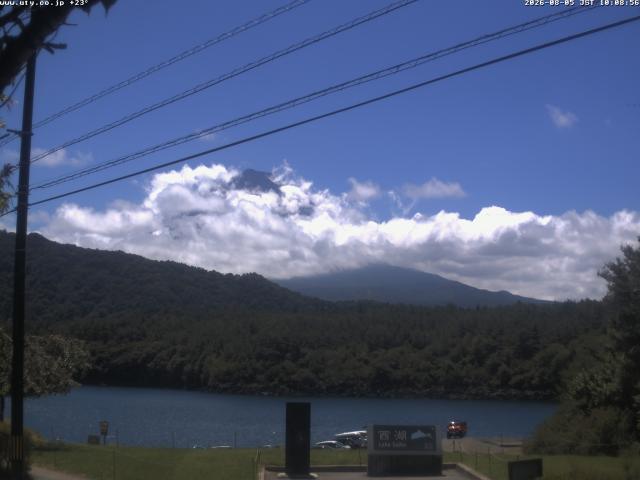 西湖からの富士山