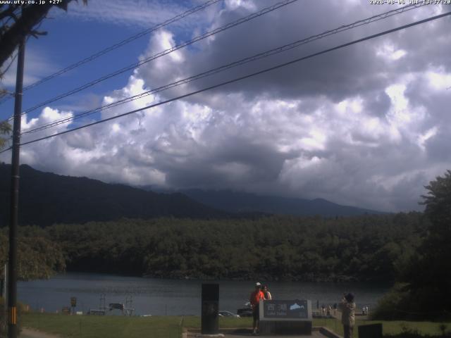 西湖からの富士山