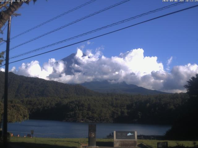 西湖からの富士山