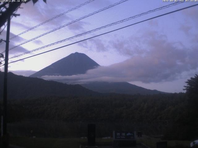 西湖からの富士山