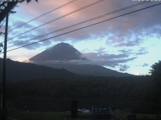 西湖からの富士山