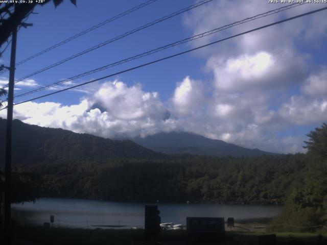 西湖からの富士山