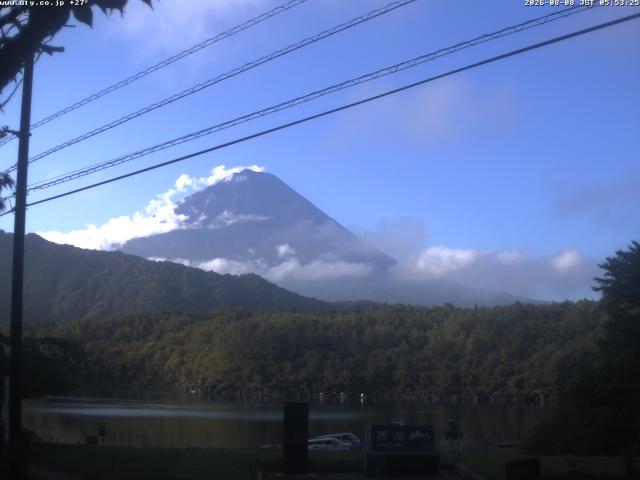 西湖からの富士山