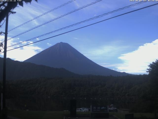 西湖からの富士山