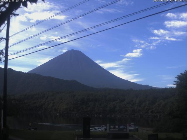 西湖からの富士山