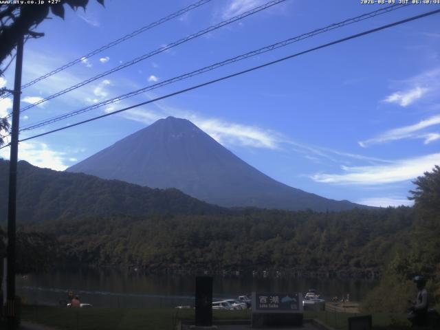 西湖からの富士山