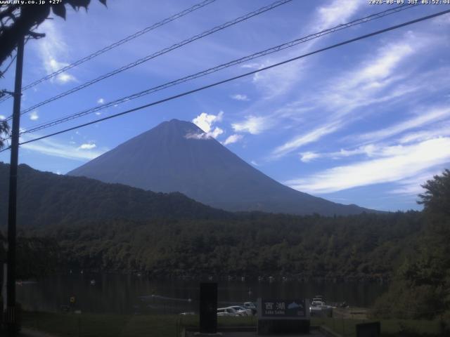 西湖からの富士山