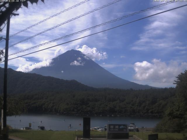 西湖からの富士山