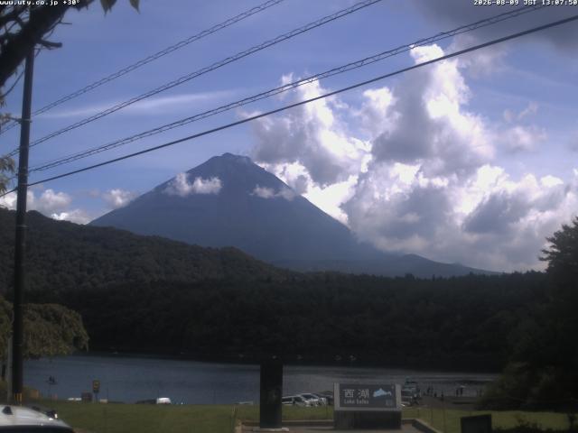 西湖からの富士山