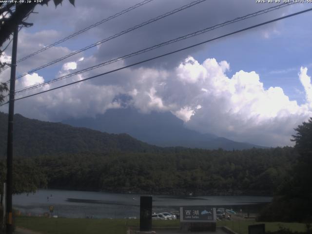 西湖からの富士山