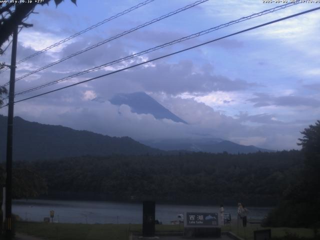西湖からの富士山