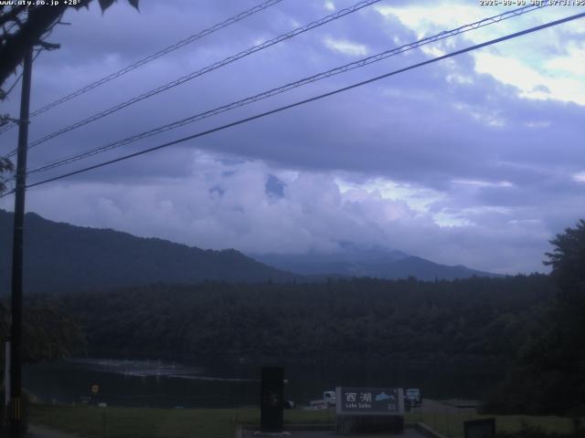西湖からの富士山