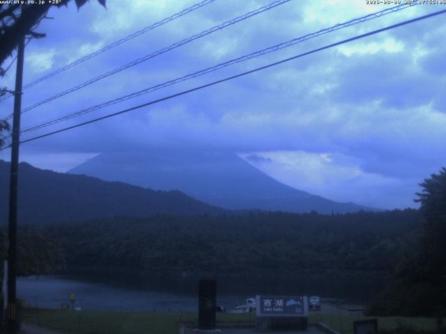 西湖からの富士山