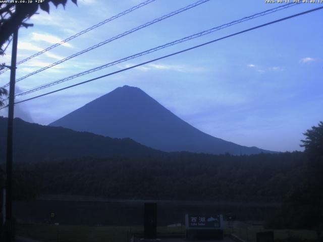 西湖からの富士山