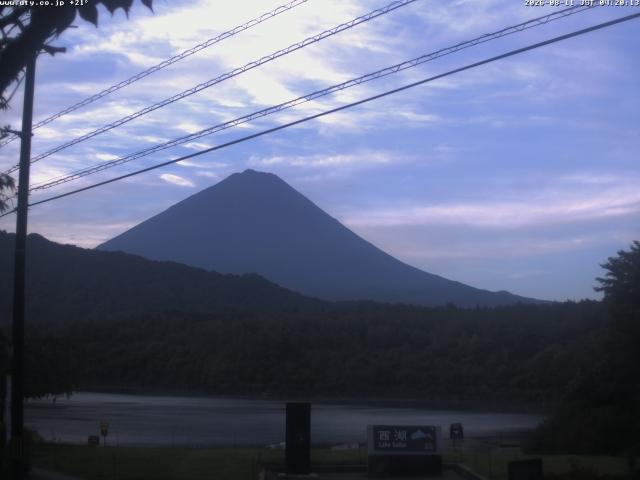 西湖からの富士山