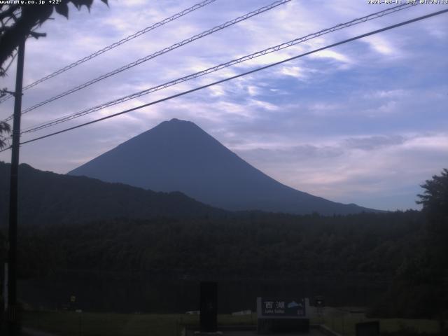 西湖からの富士山
