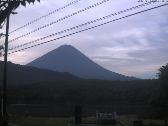 西湖からの富士山