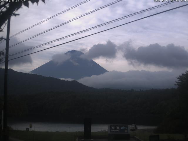 西湖からの富士山