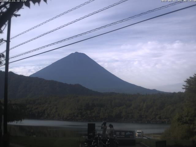 西湖からの富士山
