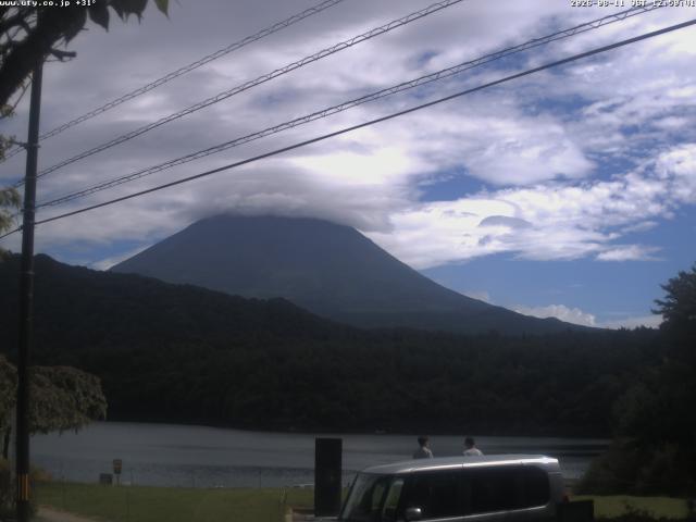 西湖からの富士山
